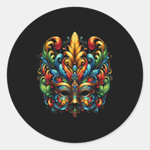 Adesivo Máscara de Carnaval Brasil Rio
