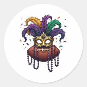 Adesivo Máscara de Contas do Mardi Gras