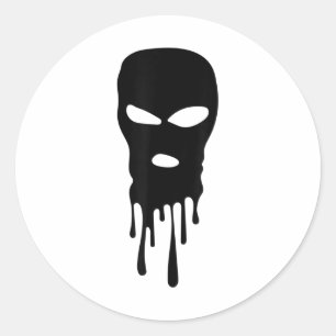 Adesivo Máscara de Esqui Balaclava Bandit Mask Robber Hip 