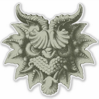Adesivo Máscara de Gárgula 3