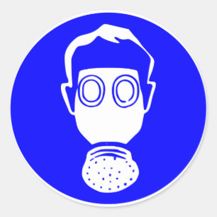 Adesivo Máscara de gás