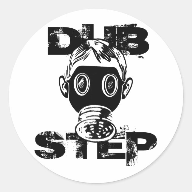 Adesivo Máscara de Gás Dubstep (Frente)