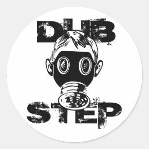 Adesivo Máscara de Gás Dubstep