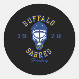 Adesivo Máscara de Hockey Buffalo Sabres Cinza Nhl Licenci