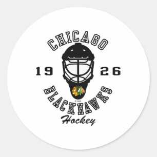 Adesivo Máscara de hóquei do Chicago Blackhawks Vermelha N