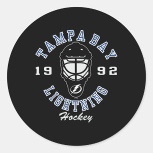 Adesivo Máscara de hóquei Tampa Y Lightning preta oficialm