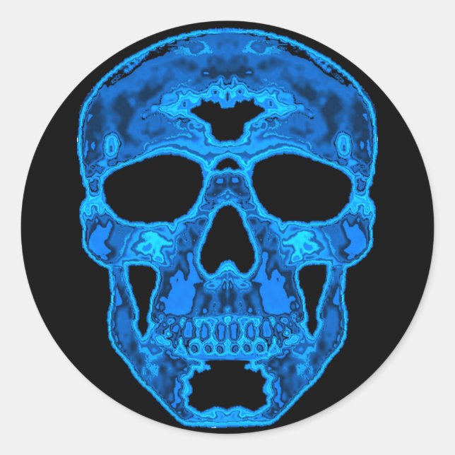 Adesivo Máscara de Horror do Caveira Azul (Frente)