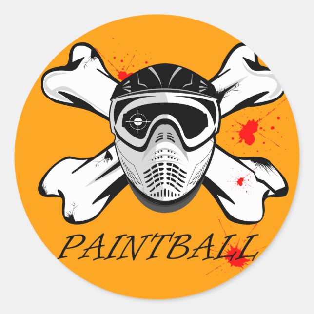 Adesivo Máscara de Paintball (Frente)