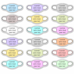 Adesivo Máscara de Texto Personalizada Formatada