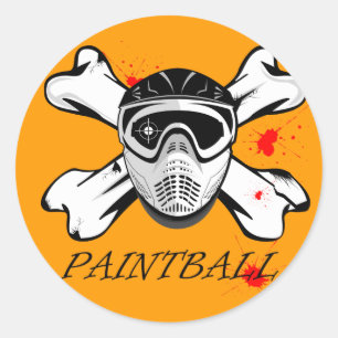 Adesivo Máscara do Paintball