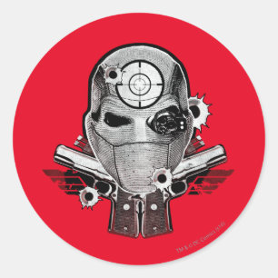 Adesivo Máscara do pelotão   Deadshot do suicídio & art