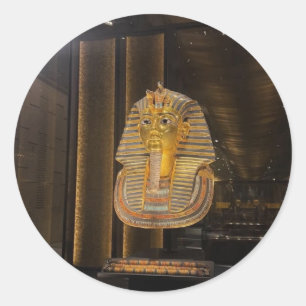 Adesivo Máscara dourada de Tutancâmen museu egípcio, Artef