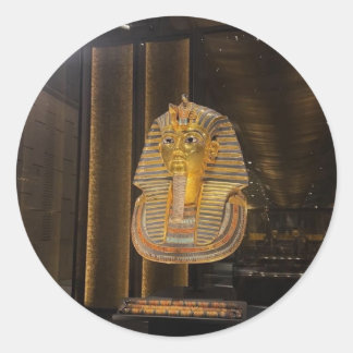 Adesivo Máscara dourada de Tutancâmen museu egípcio, Artef