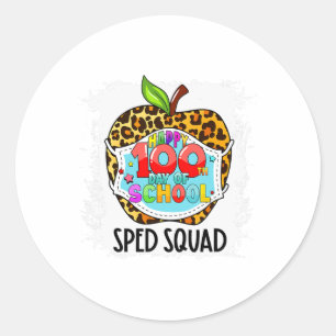 Adesivo Máscara Facial Dia 100 Feliz Equipe Ed Sped Escola