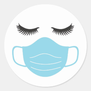 Adesivo Máscara PPE e Lashes