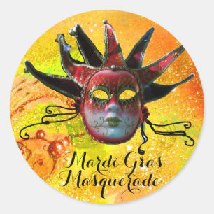 Adesivo MÁSCARA PRETA E VERMELHA do BOBO DA CORTE no