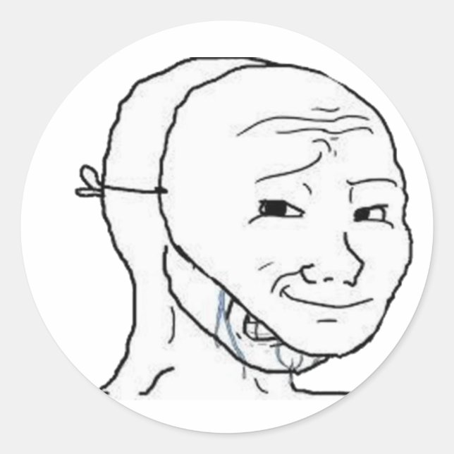 Adesivo máscara sorridente (Frente)