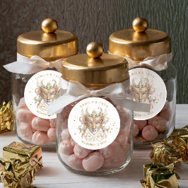 Adesivo Mascarada Motif Sweet 16 Rosa Dourado ID1032