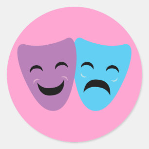 Adesivo Máscaras do drama