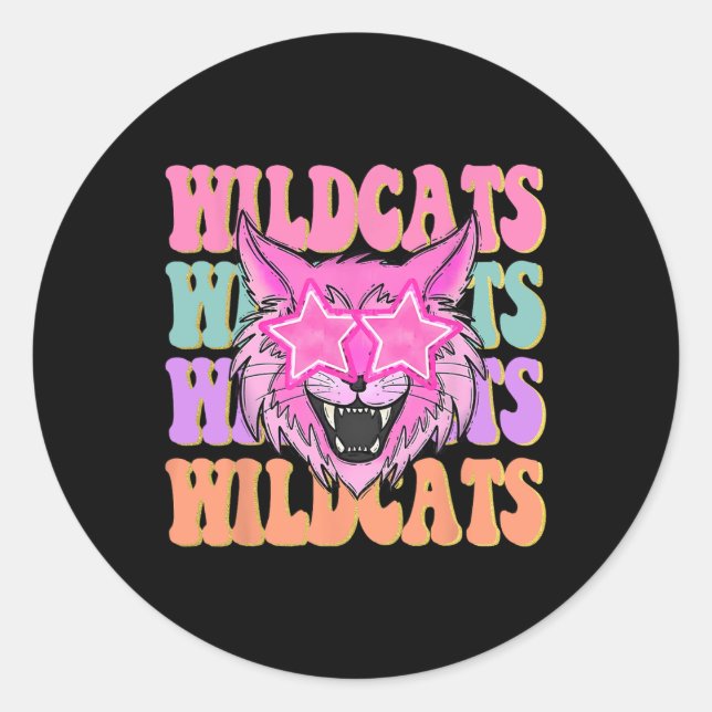 Adesivo Mascote da Escola Wildcats (Frente)