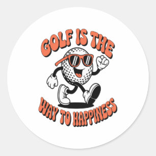Adesivo Mascote de Golfe Cheerguido