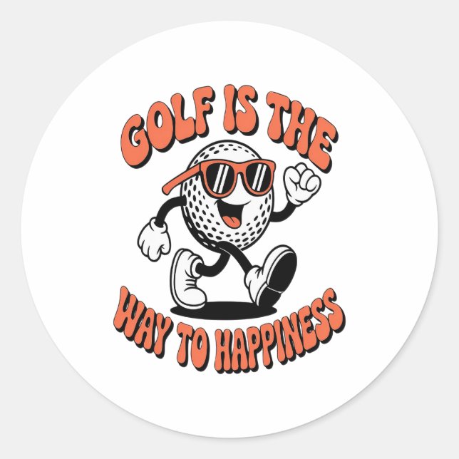 Adesivo Mascote de Golfe Cheerguido (Frente)