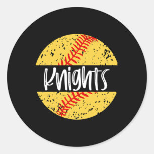 Adesivo Mascote do Time de Softbol Knights Espírito Escola