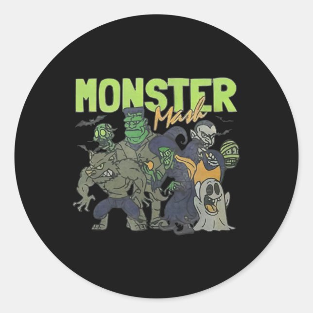 Adesivo Mash Vintage Ghost Halloween Engraçado (Frente)