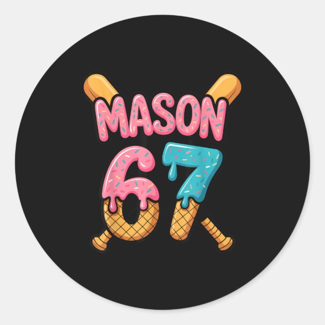 Adesivo Mason 67 Ice Cream Drip Baseball  (Frente)