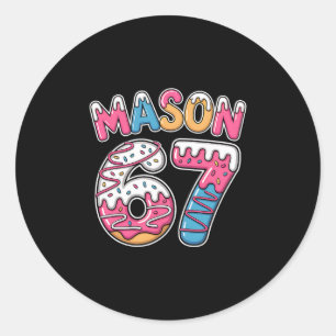 Adesivo Mason 67 Meme Ama Sorvete Drip Esporte Seis Sete