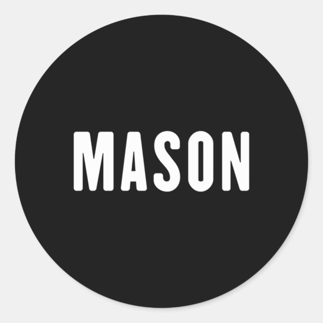Adesivo Mason First Name (Frente)