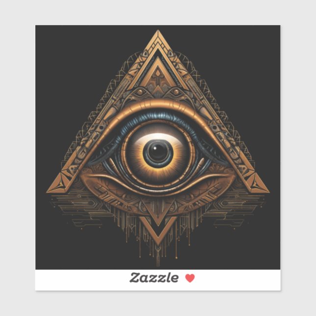 Adesivo Masonic All Observing (Folha)