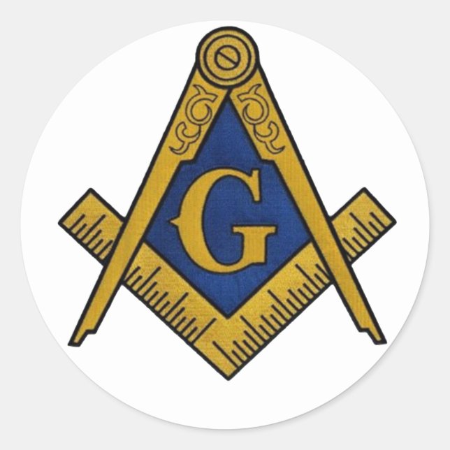 ADESIVO MASONS CLASSIC ROUND STICKERS (Frente)