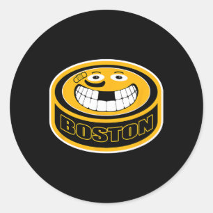 Adesivo Massa de Boston. Engraçado Adulto Puck Smile Gift