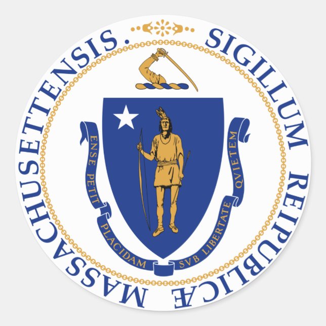 Adesivo Massachusetts Excelente Seal (Frente)