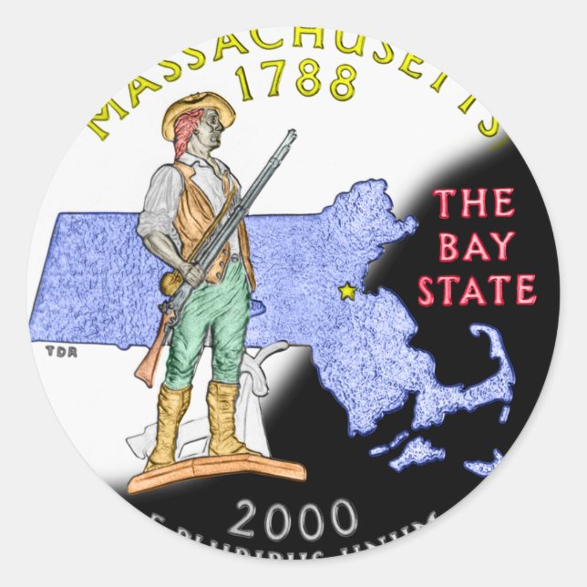 Adesivo Massachusetts Sticker (Frente)