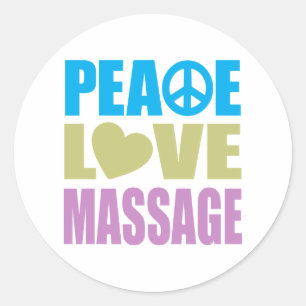 Adesivo Massagem do amor da paz