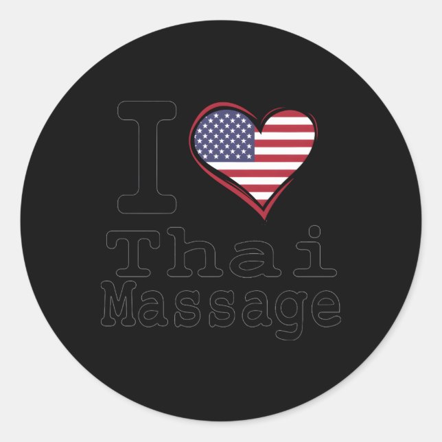Adesivo Massagem Tailandesa Yoga Thai Spa Massage Therapis (Frente)