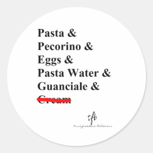 Adesivo Massas alimentícias Carbonara