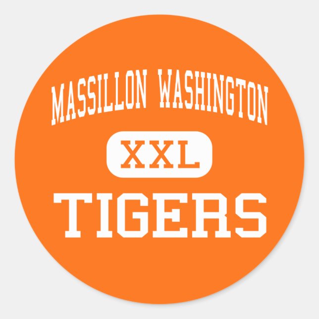 Adesivo Massillon Washington - tigres - alto - Massillon (Frente)
