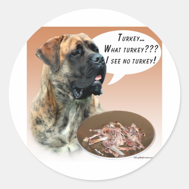 Adesivo Mastiff (brindle) Turquia (Frente)