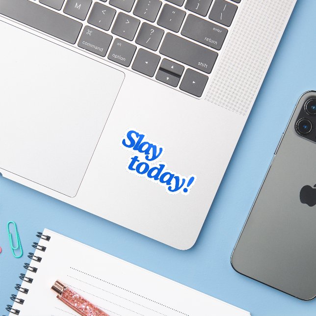 Adesivo Mata Hoje! (Notebook com iPhone)