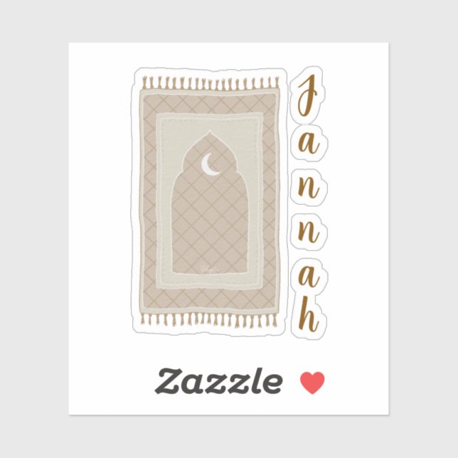 Adesivo Matador de orações Jannah inspirado (Folha)