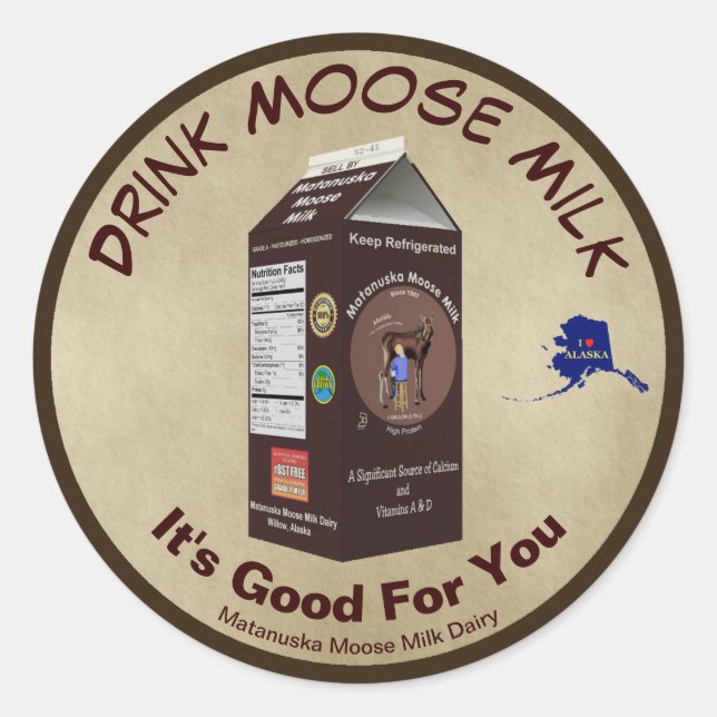 Adesivo Matanuska Moose Milk (Frente)