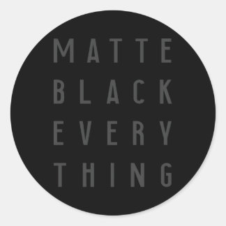 Adesivo Matar Preto Todas As Coisas Técnicas