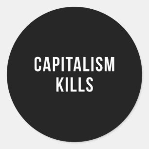 Adesivo Matares do capitalismo - Anti-capitalista - Democr