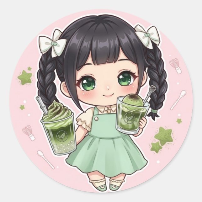 Adesivo Matcha (Frente)