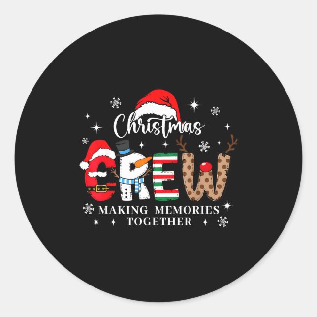 Adesivo Matching Family Christmas Crew Making Memories Tog (Frente)