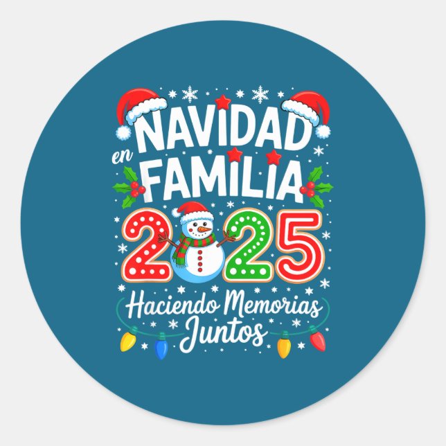 Adesivo Matching Family Pajamas Navidad En Familia Christm (Frente)