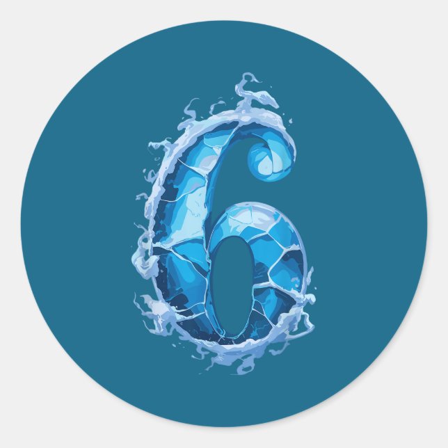 Adesivo Matching Six Seven Flaming Ice Funny Meme 67 Coupl (Frente)